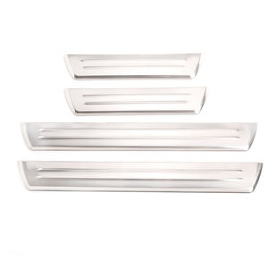 Pour <span class=keywords><strong>Toyota</strong></span> Hilux 4X4 pédale extérieure de la barre de seuil de porte en acier inoxydable argent pièces automobiles accessoires décorations <span class=keywords><strong>Helix</strong></span> Herakles - Product Image 2