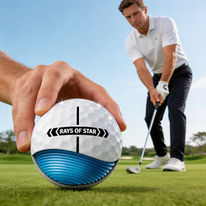 Alignment <b>Golf</b> Ball with Crosshair Aim Line and Dual Layer Construction for Enhanced Accuracy Custom Colors Available - Product Image 1