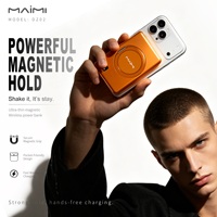 Batterie externe portable 10000 mAh, chargeur sans fil rapide 15 W avec support rotatif à 360°, écran LED, approuvé par les compagnies aériennes pour les voyages