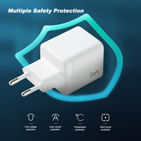 Adaptateur de voyage de charge rapide PD Type-C 45W pour ordinateurs portables et téléphones