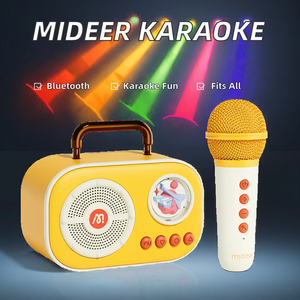 Ensemble de microphones portables miniatures sans fil en plastique pour enfants, jouets musicaux pour la performance et le chant - Product Image 6