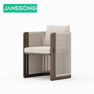 Set <span class=keywords><strong>Tavolo</strong></span> <span class=keywords><strong>da</strong></span> Pranzo <span class=keywords><strong>Rotondo</strong></span>, Arredamento per Ristoranti, Set <span class=keywords><strong>da</strong></span> <span class=keywords><strong>Giardino</strong></span> per Villa, Set di Mobili <span class=keywords><strong>da</strong></span> Patio in Alluminio di Alta Qualità, Arredamento per Esterni per Hotel - Product Image 6