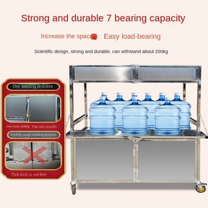 Carrello Pieghevole in Acciaio Inox con Espositore Luminoso 220V, Nuovo, per Ristorazione Mobile e Mercato Notturno - Product Image 4