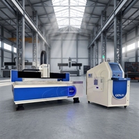 Machine de découpe laser à fibre GENUO 6000W 2060 grand format, découpeuse laser métallique robuste avec contrôle Cypcut, servomoteur Fuji, ISO CE