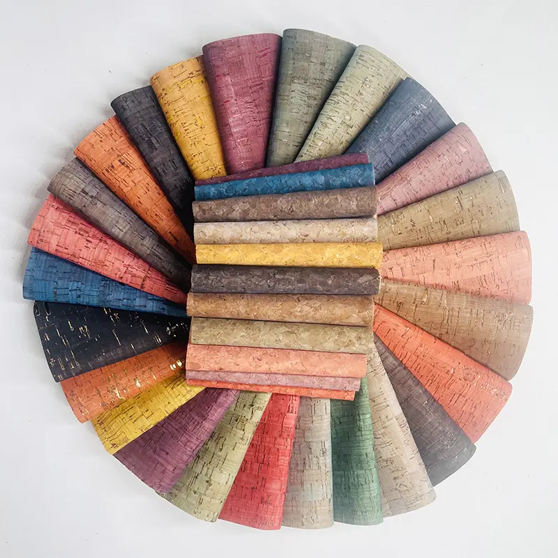 Nk produtos têxteis naturais de couro artificial p653, cortiça de cortiça real para mouse pad, produto para artesanato e bolsa