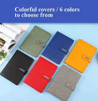 Ensemble cadeau de carnet en cuir PU A5 de haute qualité avec logo personnalisé, stylo et couverture élégante imprimée pour souvenirs promotionnels d'entreprise