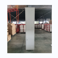 Prix de gros en métal simple 2 portes casier en acier vêtements placard de rangement armoire fer Almirah pour étudiants personnel
