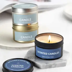 Candela Profumata alla Soia con Logo Personalizzato, Fragranza Senza Fumo, <span class=keywords><strong>Candele</strong></span> Aromatiche Creative di Lusso <span class=keywords><strong>Fai</strong></span>-<span class=keywords><strong>da</strong></span>-<span class=keywords><strong>Te</strong></span> in Barattolo per Decorazioni Domestiche - Product Image 4