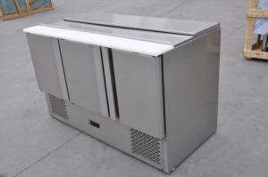 BESINOX S903 Frigorifero Elettrico in Acciaio Inox Banco da Lavoro <span class=keywords><strong>con</strong></span> Riduzione del Rumore <span class=keywords><strong>per</strong></span> Preparazione di Sandwich <span class=keywords><strong>Pizza</strong></span> Insalata - Product Image 2