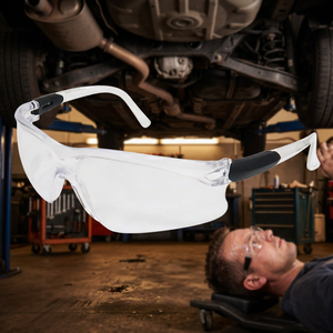 Gafas de seguridad anti-UV de alta calidad, marca Taiwán, resistentes a impactos y con longitud ajustable - Product Image 1
