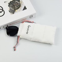 Logo personnalisé d'usine sacs de lunettes de soleil en duvet synthétique personnalisés étanches pochette à lunettes à cordon étuis à lunettes souples sac de téléphone