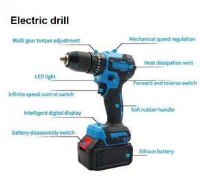 Bán buôn điện không dây Lithium Battery Powered 18V điện khoan và tay khác công cụ thiết lập Combo kit - Product Image 3