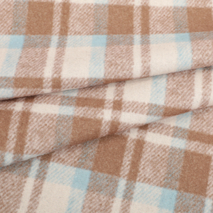 Chất Lượng Cao Ntr 60% Poly 25% Rayon 5% Spandex Chải Roma Vải Căng Tính Năng Đan Sợi Nhuộm Sọc Kiểm Tra Mô Hình Cho Áo Khoác - Product Image 1