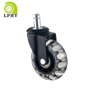 <span class=keywords><strong>Mejor</strong></span> precio ruedas muebles 2,5 pulgadas ruedas <span class=keywords><strong>de</strong></span> silla PU transparente silla <span class=keywords><strong>de</strong></span> oficina <span class=keywords><strong>rueda</strong></span> giratoria con freno - Product Image 4