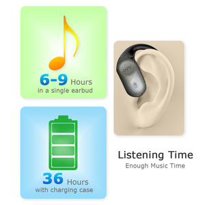 <span class=keywords><strong>Android</strong></span> Music Player sân bay 4 mở vuông thể thao tai nghe Tai nghe Earbuds 5.3 với xây dựng trong không dây - Product Image 4