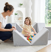 Canapé pliable pour enfants, siège en éponge douce, chaise convertible pour salle de jeux, chambre moderne, salon