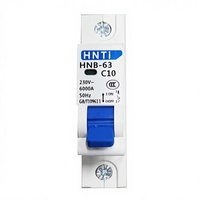 Disjoncteur d'air personnalisé Hantai HNB-63 Type Petit usage domestique 1P-4P Courbe BCD C