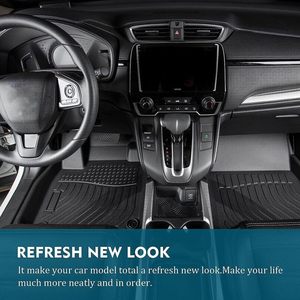 TPE All-Weather Floor <strong>Mats</strong> Full Set for <strong>Ford</strong> <strong>Fiesta</strong> MK7 2014-2019 - Custom Fit Front &amp; Rear, Anti-Slip Odorless - Product Image 5