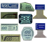 Film polarisant personnalisé TN LCD pour dispositifs médicaux Longue durée de vie LCD à 4 chiffres et 7 segments LCD à faible consommation d'énergie Monochrome