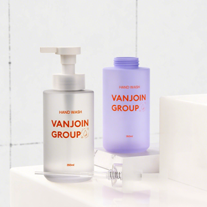 Flacone di lusso <span class=keywords><strong>in</strong></span> schiuma Eco Friendly da 300ml <span class=keywords><strong>vetro</strong></span> trasparente glassa 350ml schiuma bottiglia Dispenser sapone schiumogeno bottiglie - Product Image 3