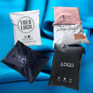 Enveloppes d'expédition en polyéthylène de taille personnalisée avec logo imprimé en couleur, sac d'expédition blanc pour vêtements - Product Image 2