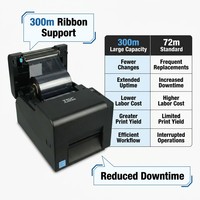 Impresora de Etiquetas Térmicas de 300dpi y 4 Pulgadas con USB Host para Impresora de Escritorio TE310 para Etiquetas de Precio y Joyería - En Stock