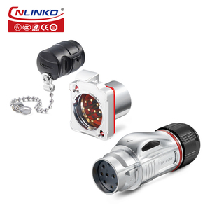 Bd24 công nghiệp không thấm nước kim loại nữ nam IP68 <span class=keywords><strong>10</strong></span> pin cắm ổ cắm cáp kết nối - Product Image 6
