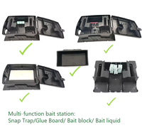 Boîte d'appâtage professionnelle pour rats, de qualité durable, pour extérieur, accessoire en plastique écologique pour une lutte efficace contre les rongeurs