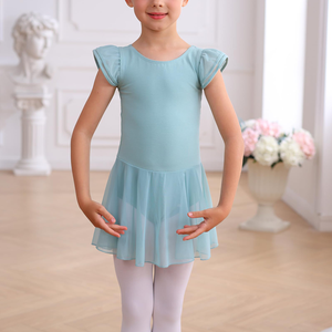 Vestidos de Tutú de Ballet para Niñas al por Mayor, Vestidos de Tutú de Verano con Mangas con Volantes para Niñas, Ropa de Baile de Moda para Entrenamiento y Actuación - Product Image 3