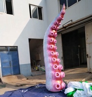 Décoration de scène d'événement éclairage led poulpe gonflable géant
