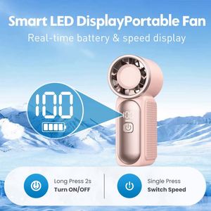 Ventilateur portable haute vitesse, mini, rechargeable par USB, dispositif de refroidissement turbo, longue autonomie, étanche, réglable, pour la taille, extérieur - Product Image 3