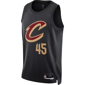 Maillot de basket-ball Cleveland Cavaliers <span class=keywords><strong>Donovan</strong></span> <span class=keywords><strong>Mitchell</strong></span> 45 Black Statement Edition Youth Swingman Jersey, vêtements de basket-ball anti-humidité - Product Image 2