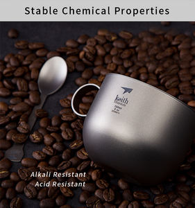 Juego de Café de Titanio Puro Premium 3 en 1, Ligero, Resistente a las Bacterias y que Conserva el Calor, para Oficina y Hogar - Product Image 5