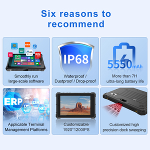 IP68 Ka ma chứng nhận 8 inch hỗ trợ 5MP + 8MP máy ảnh 8GB RAM với công nghiệp chức năng vân tay Win Rugged máy tính bảng - Product Image 5