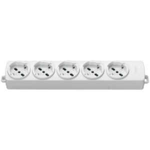 Vimar 5 Way Power Strip 34.1 Cm White Plug <b>Socket</b> <b>Extension</b> - Product Image 1