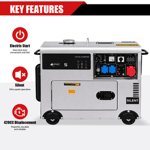 Cost-Effective Small Power Gasoline <b>Generator</b> 5kw 5.5kw Auto Copper Twisted Soundproof 50hz AC 230V - Product Image 4