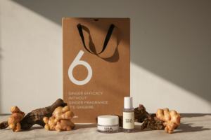 GINGER6 Vegan Gift Set 6PCS <b>Skin</b> Care Box with <b>Toner</b> Serum Cream for Moisturizing Anti Aging and Natural Glow Effect - Product Image 2