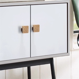 Minimalist Zinc Alloy Cabinet Door Handle and <b>Knob</b> for Drawer Yellow Bronze Long Egg Shape Furniture Handle - Product Image 3