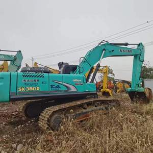 รถขุดไฮดรอลิก Kobelco SK350 มือสอง ชั่วโมงการใช้งานน้อย ประสิทธิภาพสูง เครื่องจักรก่อสร้างหนัก มีสินค้าในสต็อก - Product Image 1