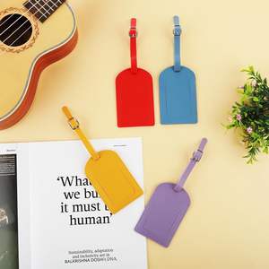Étiquettes de <span class=keywords><strong>bagage</strong></span> nommées personnalisées en cuir PU avion hôtel étiquette de <span class=keywords><strong>bagage</strong></span> intimité étiquettes de <span class=keywords><strong>bagage</strong></span> pour sac de voyage - Product Image 1