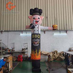 Muñeco Inflable Publicitario Personalizado de Cerdo Chef para BBQ, Air Dancer Inflable de Cerdo para Restaurante - Product Image 1