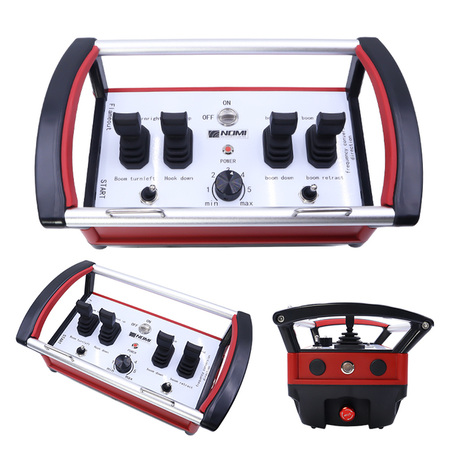 Manufacturer's 4 Levers Concrete Truck Crane Hydraulic Joystick Wireless Remote Control with Proportional Valves