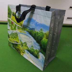 Sac de courses en tissu non tissé écologique personnalisé en gros, sac de courses en plastique PP de qualité alimentaire, vente chaude en supermarché - Product Image 6