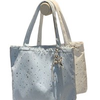 Nouveau sac fourre-tout en toile de style coréen, grande capacité, avec fermeture éclair, polyvalent et décontracté, sac à bandoulière