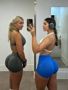 48 Kleuren Op Maat Logo Dames Gym Biker Sportkleding Fitness Workout Naadloze Yoga Broeken Scrunch Butt Lift Leggings Yoga Shorts - Product Image 1