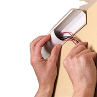 Goulotte de câblage en PVC pour climatisation, gaine de câblage en PVC pour matériaux de construction en plastique