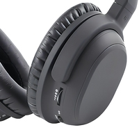 Auriculares Bluetooth ANC Over-Ear con Pantalla LED Digital de Batería, Plegables, Inalámbricos, Larga Duración de Batería para Oficina, Viajes y Juegos