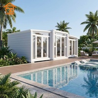 Maisons préfabriquées pour hôtels de vacances, villas de luxe modulaires préfabriquées de 20, 30 et 40 pieds, 2, 3 ou 4 chambres