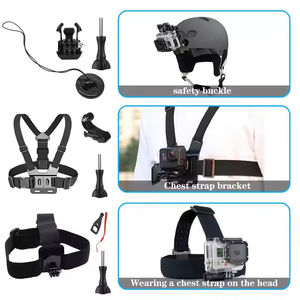 Kit d'accessoires tout-en-un pour caméra d'action sportive en extérieur - Support POV, poignée flottante étanche, étui de transport pour vlogging et voyages - Product Image 5