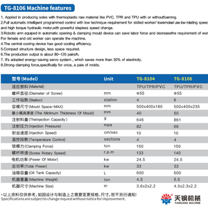 Hoàn toàn tự động quay 6 trạm nước làm mát đơn (Một) giày màu duy nhất an toàn làm cho máy phun - Product Image 3